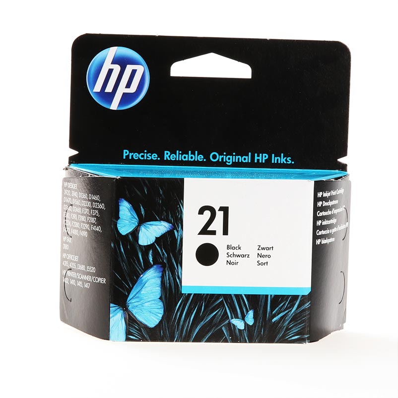 HP 21 Original Sort HP blækpatron 5ml. | ink-house.dk